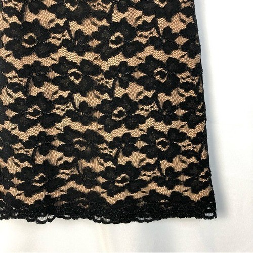 Class Act Uniforms Black Lace Halter Bodycon Mini Dress S - 第 6/6 張圖片