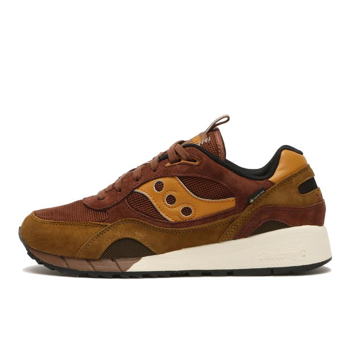 靴 Saucony Shadow 6000 GORE-TEX Saucony Shadow 6000 GTX GORE-TEX Brown S70786-1 Men's Size