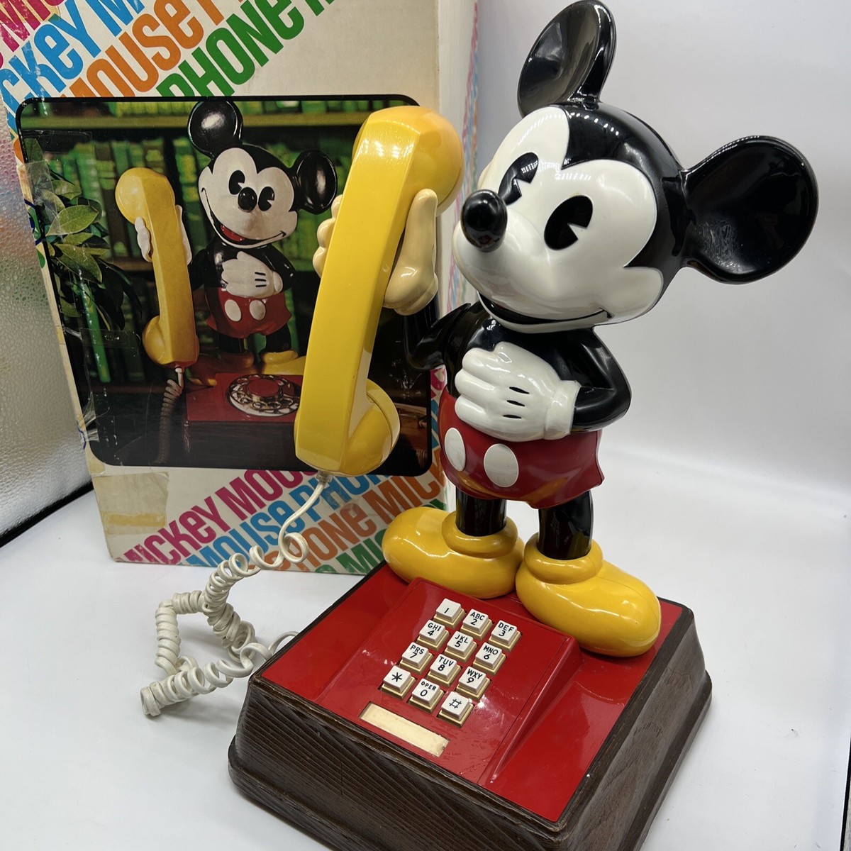 Disney The Mickey Mouse Phone 1976 Land Line Works American