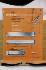 Norton Door Closure Co Bensenville IL Automatic Door Operator Opener Brochure