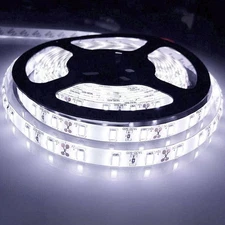 16FT Super Bright Cool White 6000K 5630 SMD 300 LED Strip Lights Flexible DC 12V