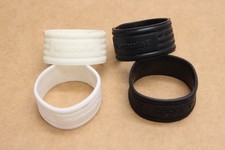 BABOLAT OLD LOGO VERSION RUBBER GRIP BAND FOR TENNIS RACQUETS USED . QTY: 4