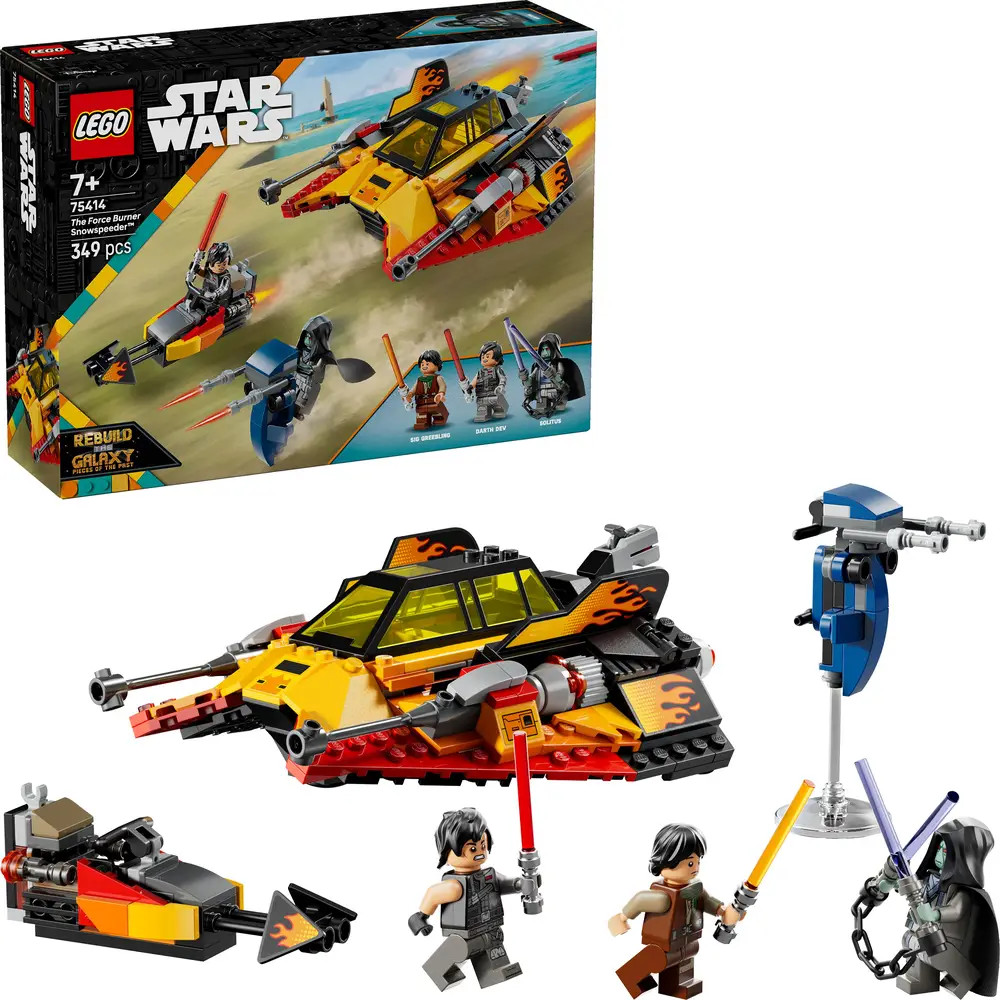 Lego Unisex Star Wars Rebuild The Galaxy The Force Burner Snowspeeder Bauspielzeug 75414 - Bild 12