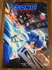 Ben Schwartz ‘Sonic The Hedgehog' Signed 12x18 Photo Voice Of Sonic Beckett