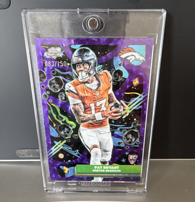 Topps Chrome cosmic 2025 Pat Bryant Denver Broncos #133 Purple /150 Rookie NFL