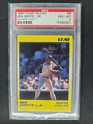 1990 Star Yellow Ken Griffey Jr. Career Info PSA 8 of 11 NM-MT Seattle Mariners