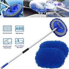 Autowaschbürste mit Teleskopstiel 157cm Autowaschmopp Reinigungsbürste