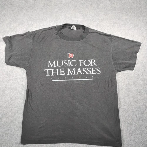 80s Depeche Mode Music for the Masses Tour Shirt Spr 1980s vintage concert t-shirt, vintage, size L, single stitch, B+ condition