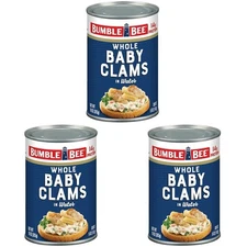 Bumble Bee Whole Baby Canned Clams, 10 oz Can - Ready to Eat - 14g Protein... 