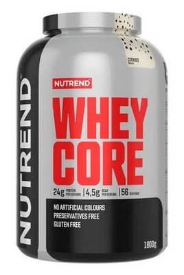 Nutrend Whey Core Protein 1800 g   Maximale Protein Power-Erdbeere 