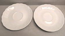 2x Winterling Bavaria Untertasse Teller Porzellan weiß Kirchenlamitz