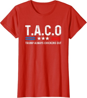 Taco Mexican Happy Trump Design Funny Go Fun Ladies' Crewneck T-Shirt