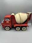 Vintage 1960's Tonka Red Cement Mixer Concrete Pressed Steel Truck Gas Turbine