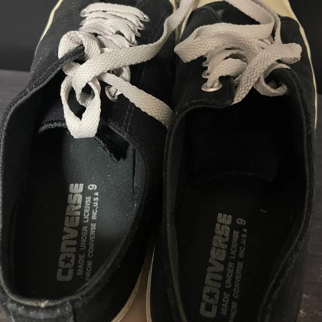CONVERSE Jack Purcell Suede Sneakers Shoes Us 9 Black 90s with Box Used Japan thumbnail 6