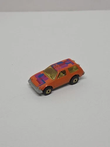 HOT WHEELS - 1977 - PACKIN PACER ORANGE BLACK WALL VINTAGE CAR T9