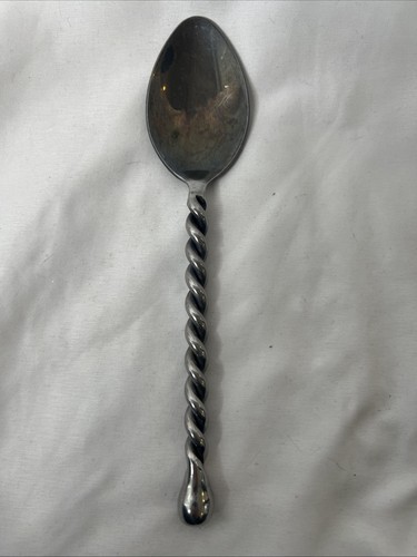 Hampton Silversmiths CAROUSEL Stainless Twist Handle Silverware Soup Spoon