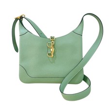 HERMES Trim Duo 24 Z Stamp Veau Cricket/GHW Evercolor Shoulder Bag #450