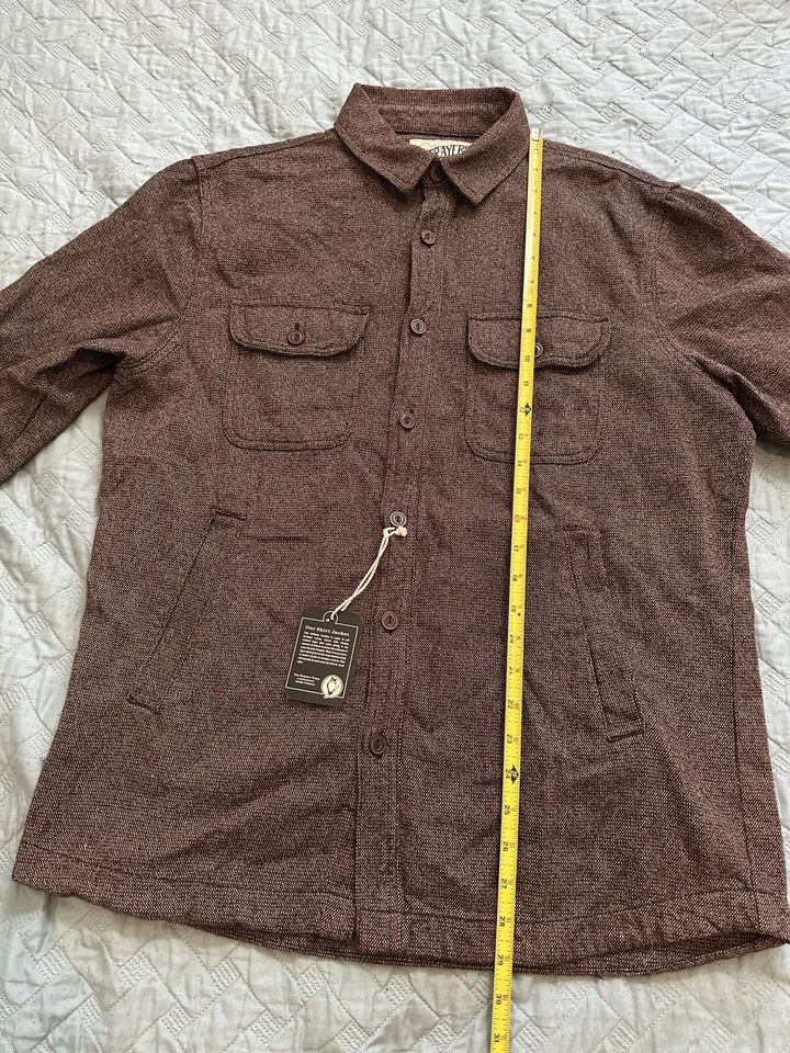 Crayers Prendas al aire libre Camisa Chaqueta Clima Frío Clasificado Hombre’s M 100% Algodón Foto 2 de 4