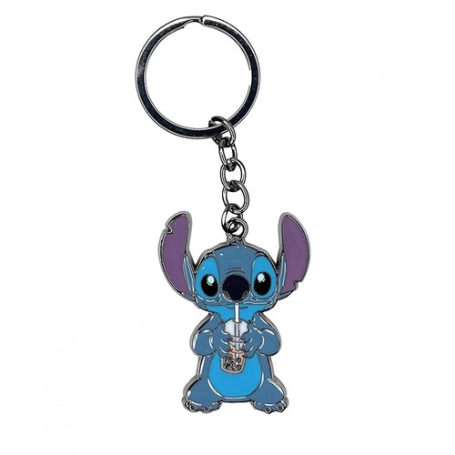 Lilo and Stitch Boba Time Keychain Blue - Picture 1 of 1