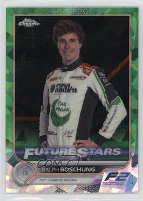 2022 Topps Chrome Sapphire Formula 1 Green Refractor 53/75 Ralph Boschung 3hd