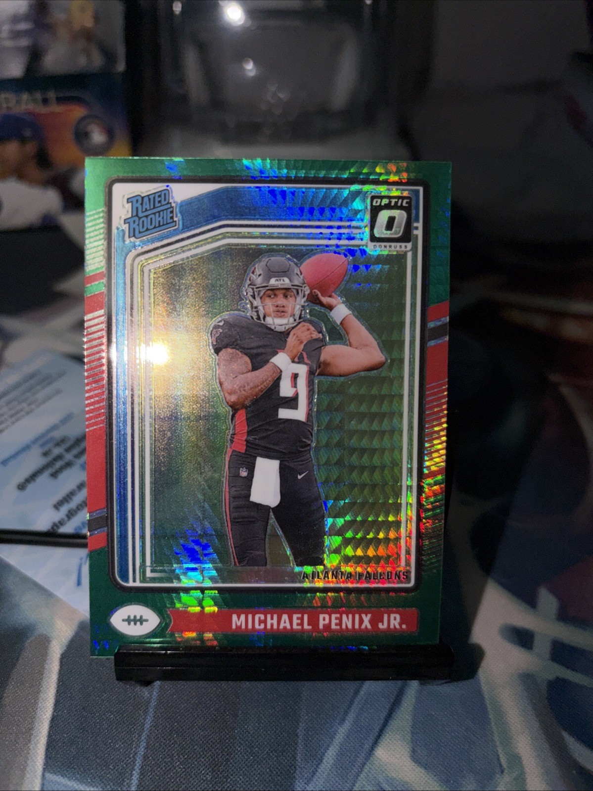 2024 Donruss Optic - Rated Rookie Michael Penix Jr. #279 Green Hyper Prizm (RC)