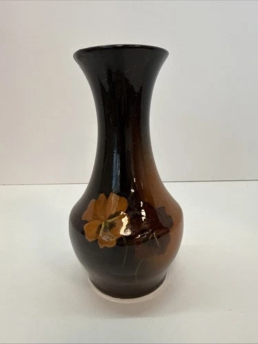 Pottery-Hand Painted Glaze Bud Vase #8 840