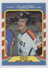 1987 Fleer Limited Edition Baseball Superstars Box Set Glenn Davis #11 te2
