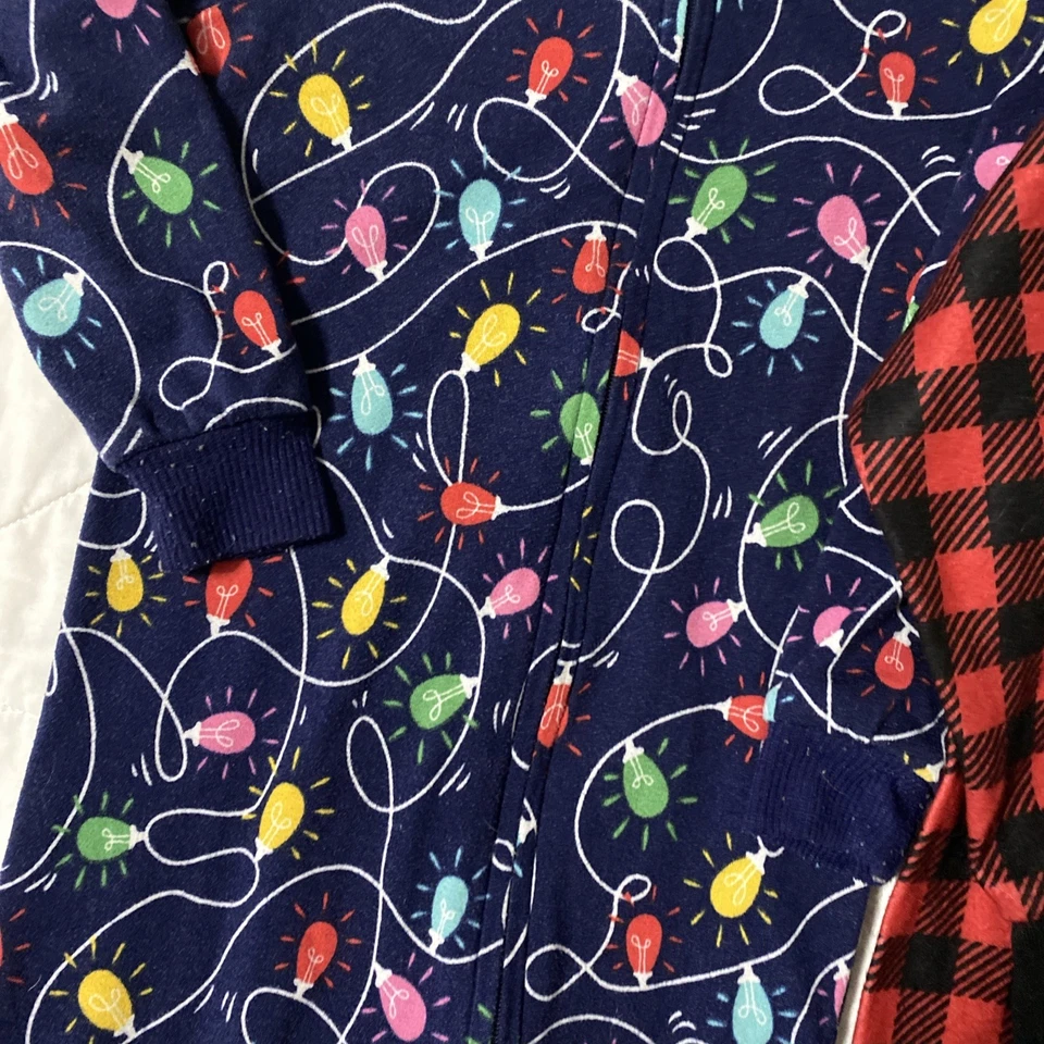 Lote de 2 - Manta Pijama Patas Polares 18 Meses, Navidad Foto 2 de 4