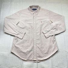 Ralph Lauren Shirt Mens Size XL Pink Classic Fit Button-Down Long Sleeve Casual