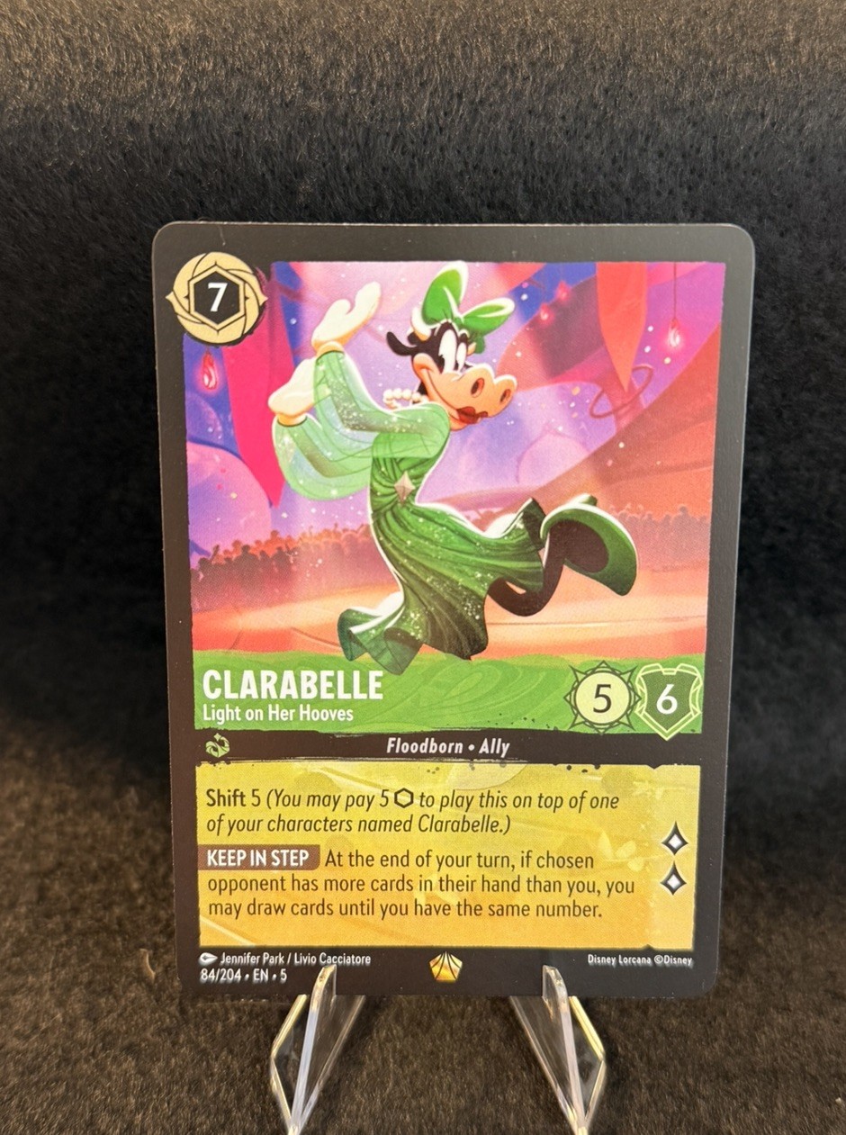 Lorcana Clarabelle - Light on Her Hooves 84/204 Shimmering Skies - Regular - NM!