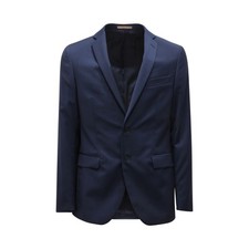 L6455 MENS CAESAR MAN WOOL SUIT BLUE DROP DRESS 8R