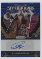 2024 Panini Prizm WWE Superstar Blue 5/49 Ilja Dragunov #SA-ILJ Auto 1d36