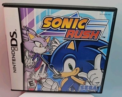 Sonic Rush (Nintendo DS, 2005) CIB Complete In Box With Manual & 2 Inserts