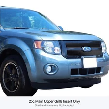 For Ford Escape 08-12 APG 2-Pc Polished 8x6 mm Horizontal Billet Main Grille