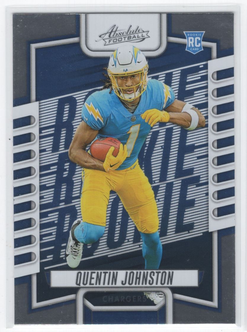 #110 2023 Absolute BASE } Quentin Johnston RC Los Angeles Chargers