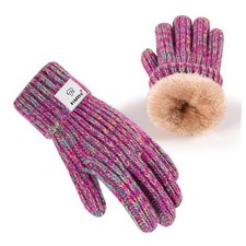 HAITHO Kids Gloves Winter for Girls Boys Cold Weather, 2-8 Years Rainbow