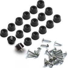 18 PCS Soft Cutting Board Rubber Feet With 304 Stainless Screws 0.31x0.59 Inch
