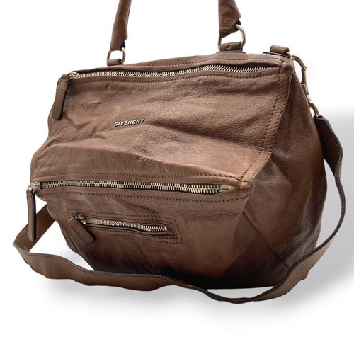 Givenchy Pandora 2-Way Shoulder Bag Brown Leather From Japan