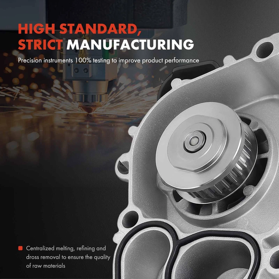 Bomba de agua con junta para Volkswagen Jetta Golf Beetle Audi A3 Q3 Skoda Octavia Foto 3 de 4