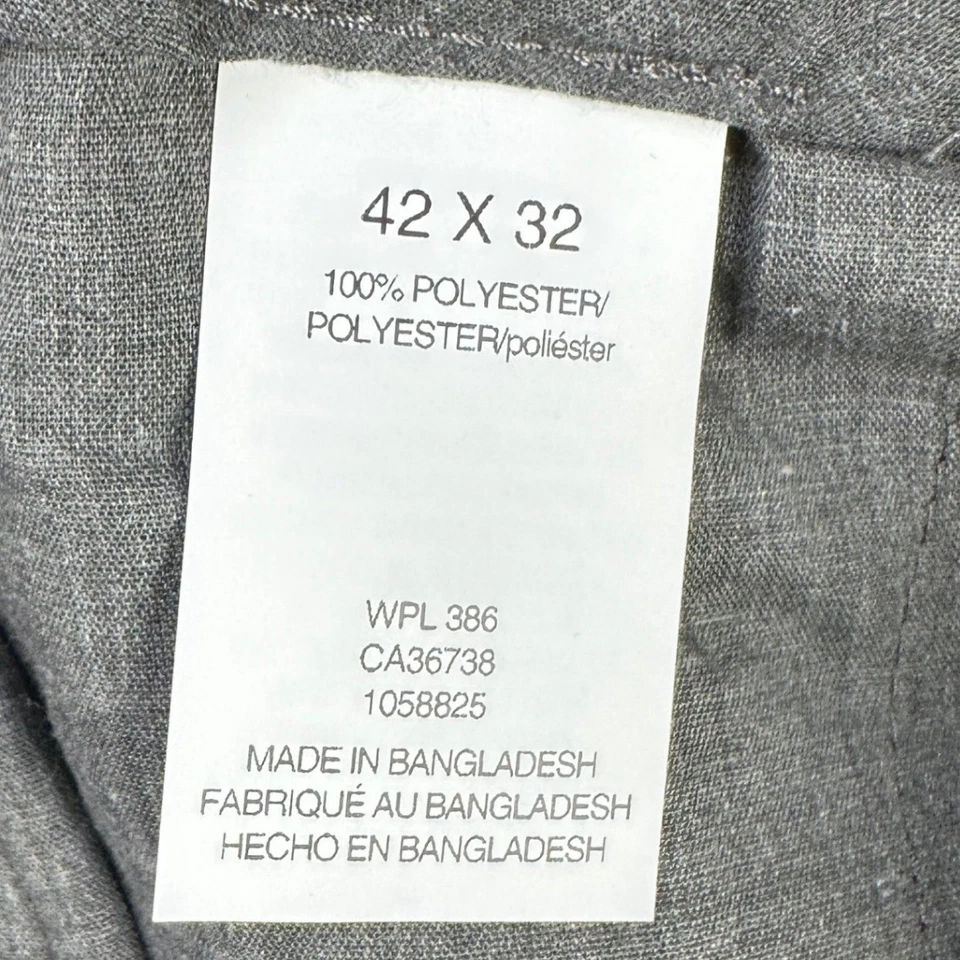 Haggar Cool 18 Pro Pants Chino Mens 42X32 Black Performance Stretch Classic NEW - Image 4 of 4