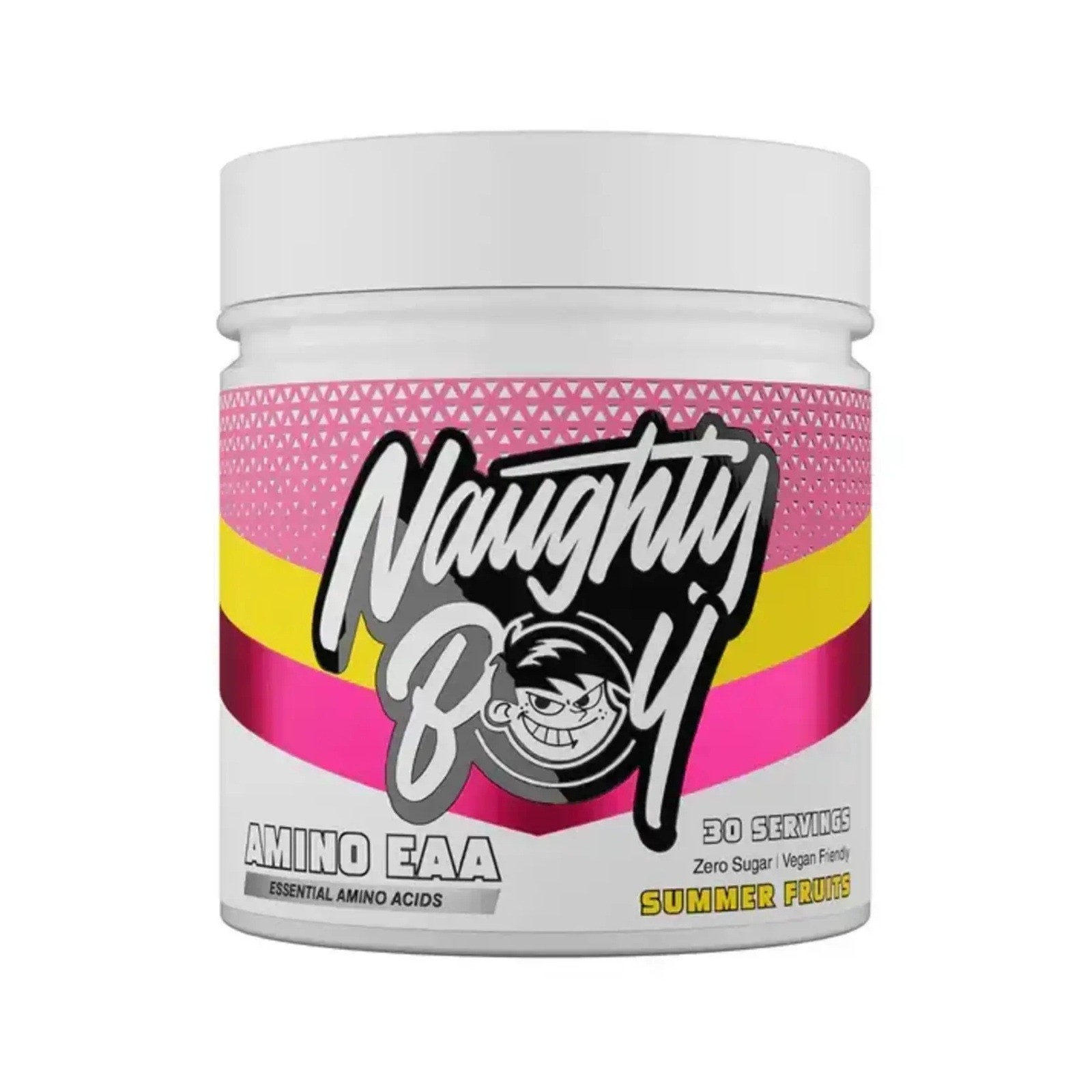 NAUGHTY BOY AMINO EAA AMINO ACIDS POWDER DRINK 30 SERVINGS SUMMER FRUITS