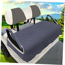 Golf Cart Seat Covers for 2/4-Seater, Microfiber Seat Towel Grey Black