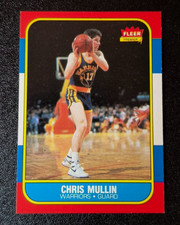 1986-87 86 Fleer Basketball #77 Chris Mullin Golden State Warriors ROOKIE  NM