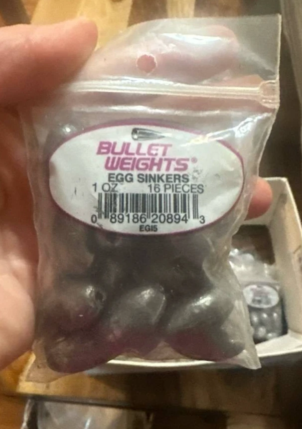 Bullet Weights EGI5-24 hundidores de pesca de huevos, 1 oz, paquete de 16 Foto 2 de 2
