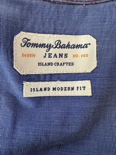 Tommy Bahama Island Modern Fit Hemd Herren XL Knopfleiste kariert Langarm Karriere - Bild 3 von 8
