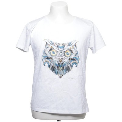 JUUN.J, T-shirt, Größe: 50, Weiß/Blau/Gelb, Baumwolle, Print #PdL