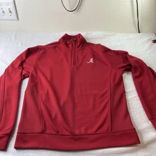 Alabama Crimson Tide Cutter & Buck Dry Tell 1/4 Zip  Pullover Men Small Burgundy