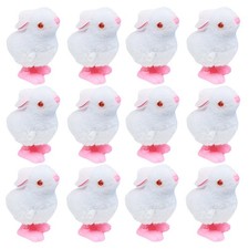 12 Pcs Kids Wind-up Rabbit Realistic Bunny Toy Toys for Toddlers