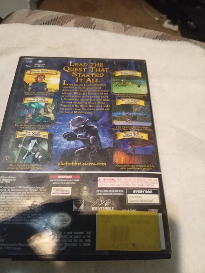 El Hobbit Preludio al Señor de los Anillos Juego para Nintendo GameCube Foto 2 de 4