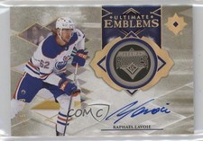 2023-24 Ultimate Collection Emblems Rookies Gold 65/99 Raphael Lavoie Auto n7r
